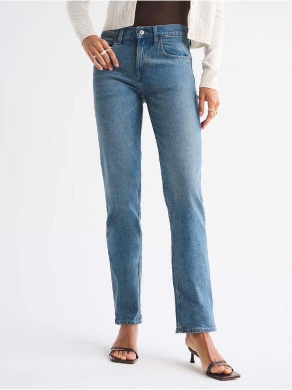 Abercrombie & Fitch Mid Rise 90s Straight Jean